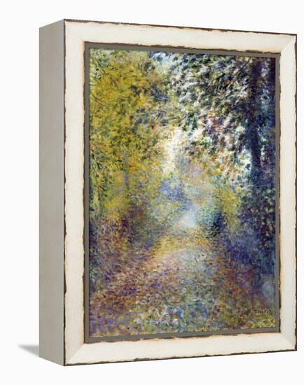 Dans Les Bois  (In the Woods) Peinture De Pierre Auguste Renoir (1841-1919) 1880 Dim 55,8X46,3 Cm-Pierre Auguste Renoir-Framed Premier Image Canvas