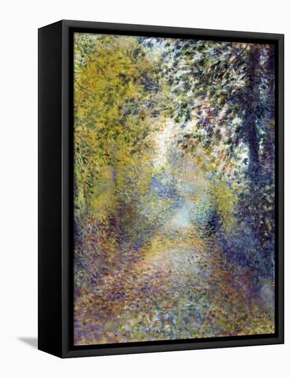 Dans Les Bois  (In the Woods) Peinture De Pierre Auguste Renoir (1841-1919) 1880 Dim 55,8X46,3 Cm-Pierre Auguste Renoir-Framed Premier Image Canvas