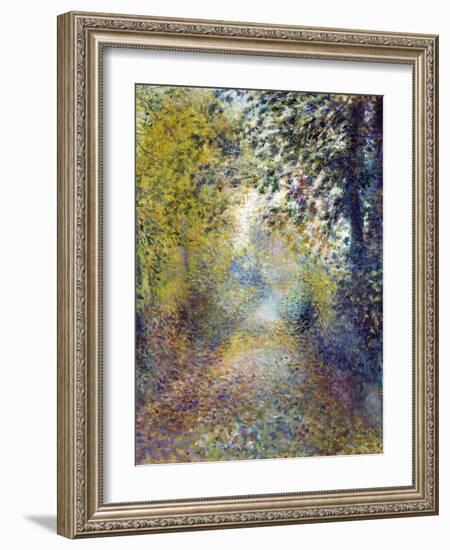 Dans Les Bois  (In the Woods) Peinture De Pierre Auguste Renoir (1841-1919) 1880 Dim 55,8X46,3 Cm-Pierre Auguste Renoir-Framed Giclee Print