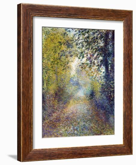 Dans Les Bois  (In the Woods) Peinture De Pierre Auguste Renoir (1841-1919) 1880 Dim 55,8X46,3 Cm-Pierre Auguste Renoir-Framed Giclee Print