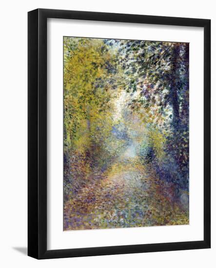 Dans Les Bois  (In the Woods) Peinture De Pierre Auguste Renoir (1841-1919) 1880 Dim 55,8X46,3 Cm-Pierre Auguste Renoir-Framed Giclee Print