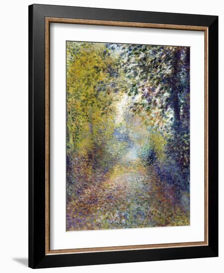 Dans Les Bois  (In the Woods) Peinture De Pierre Auguste Renoir (1841-1919) 1880 Dim 55,8X46,3 Cm-Pierre Auguste Renoir-Framed Giclee Print