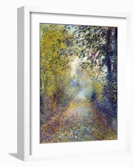 Dans Les Bois  (In the Woods) Peinture De Pierre Auguste Renoir (1841-1919) 1880 Dim 55,8X46,3 Cm-Pierre Auguste Renoir-Framed Giclee Print