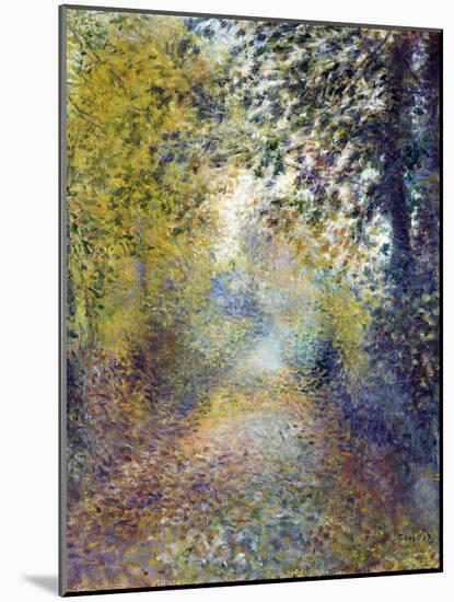 Dans Les Bois  (In the Woods) Peinture De Pierre Auguste Renoir (1841-1919) 1880 Dim 55,8X46,3 Cm-Pierre Auguste Renoir-Mounted Giclee Print