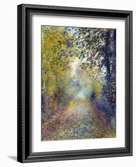 Dans Les Bois  (In the Woods) Peinture De Pierre Auguste Renoir (1841-1919) 1880 Dim 55,8X46,3 Cm-Pierre Auguste Renoir-Framed Giclee Print