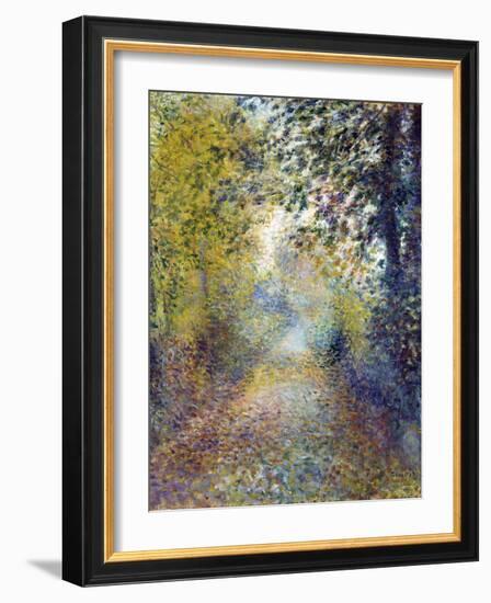 Dans Les Bois  (In the Woods) Peinture De Pierre Auguste Renoir (1841-1919) 1880 Dim 55,8X46,3 Cm-Pierre Auguste Renoir-Framed Giclee Print