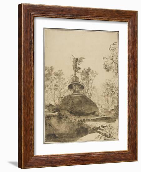 Dans les jardins de Bomarzo-Bartholomeus Breenbergh-Framed Giclee Print