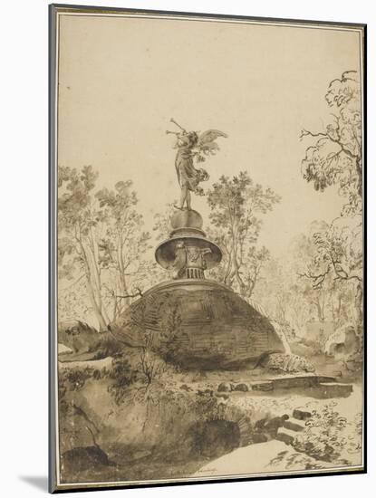 Dans les jardins de Bomarzo-Bartholomeus Breenbergh-Mounted Giclee Print