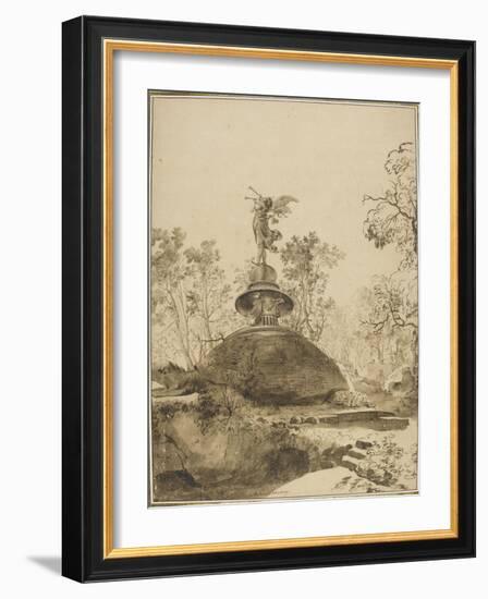 Dans les jardins de Bomarzo-Bartholomeus Breenbergh-Framed Giclee Print