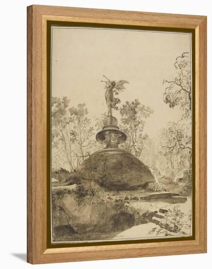 Dans les jardins de Bomarzo-Bartholomeus Breenbergh-Framed Premier Image Canvas