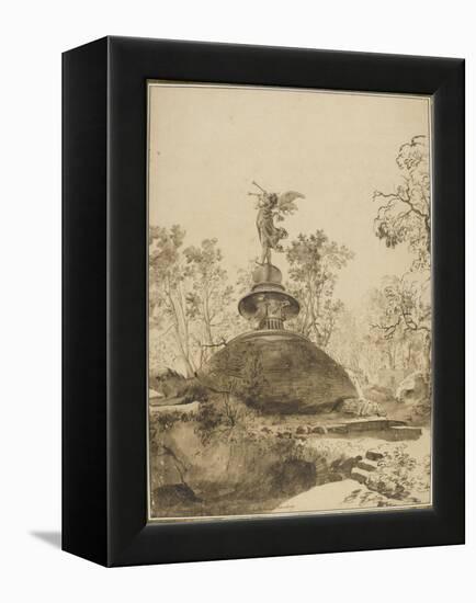 Dans les jardins de Bomarzo-Bartholomeus Breenbergh-Framed Premier Image Canvas