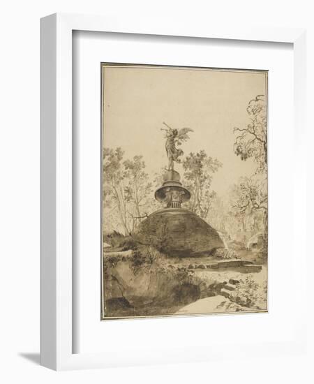 Dans les jardins de Bomarzo-Bartholomeus Breenbergh-Framed Giclee Print