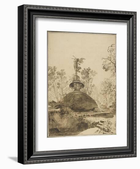 Dans les jardins de Bomarzo-Bartholomeus Breenbergh-Framed Giclee Print