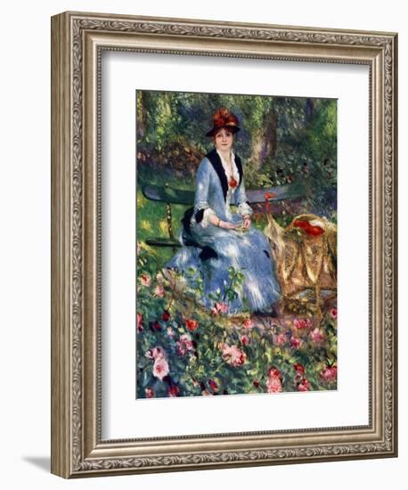 Dans Les Roses, 1882-Pierre-Auguste Renoir-Framed Giclee Print