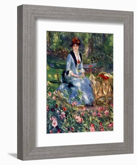 Dans Les Roses, 1882-Pierre-Auguste Renoir-Framed Giclee Print