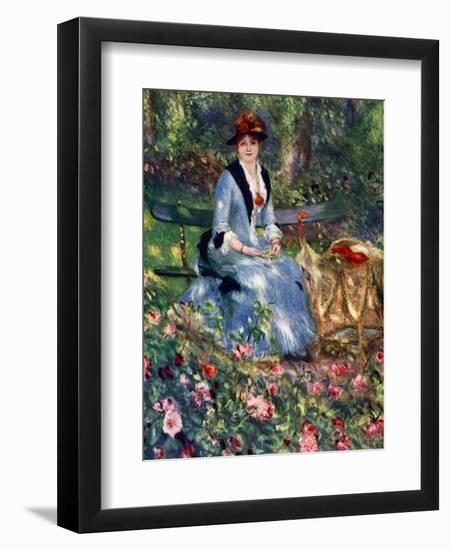 Dans Les Roses, 1882-Pierre-Auguste Renoir-Framed Giclee Print