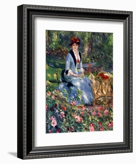 Dans Les Roses, 1882-Pierre-Auguste Renoir-Framed Giclee Print