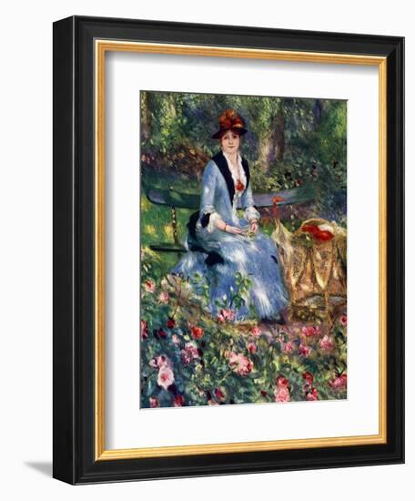 Dans Les Roses, 1882-Pierre-Auguste Renoir-Framed Giclee Print