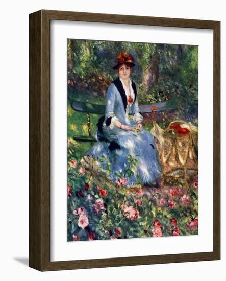 Dans Les Roses, 1882-Pierre-Auguste Renoir-Framed Giclee Print