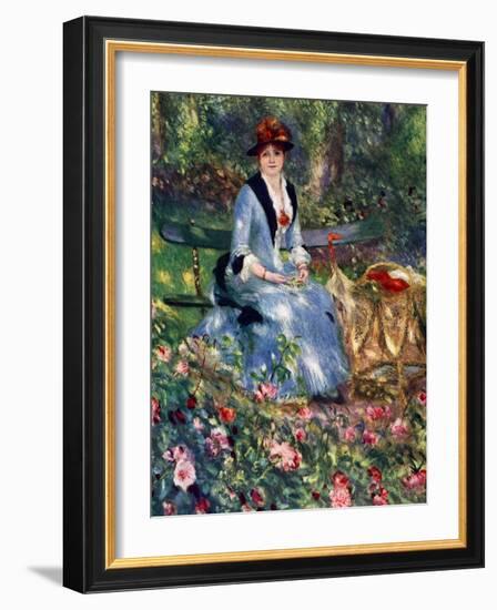 Dans Les Roses, 1882-Pierre-Auguste Renoir-Framed Giclee Print