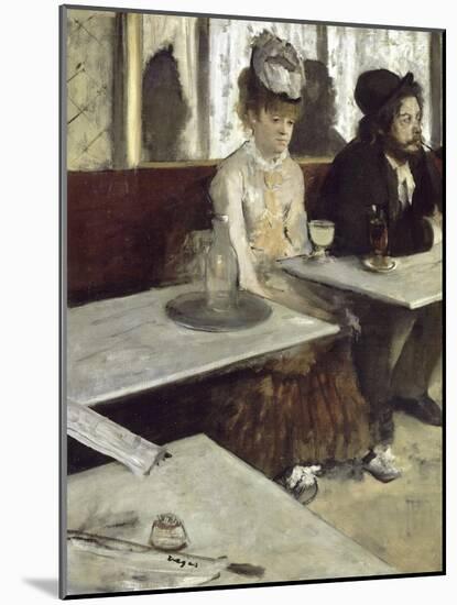 Dans Un Caf‚, Dit Aussi L'Absinthe (In a Caf‚, also Called Absinthe)-Edgar Degas-Mounted Giclee Print