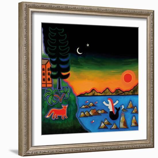 Dans Un Coucher De Soleil D'Automne En Corse, 2014-Cristina Rodriguez-Framed Giclee Print