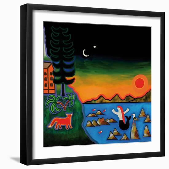 Dans Un Coucher De Soleil D'Automne En Corse, 2014-Cristina Rodriguez-Framed Giclee Print