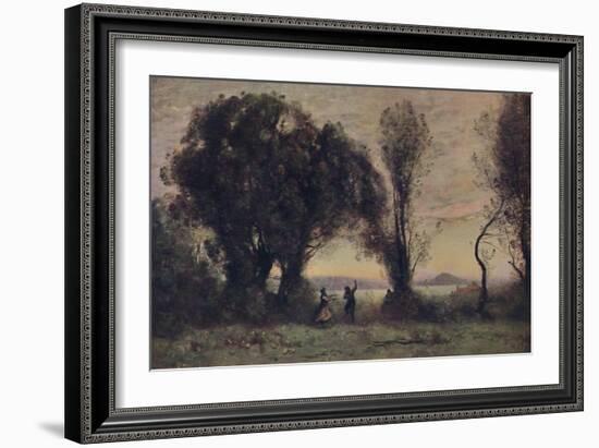 'Danse Des Bergers De Sorrente', (Dance of the Shepherds of Sorrento), 19th century, (1910)-Jean-Baptiste-Camille Corot-Framed Giclee Print