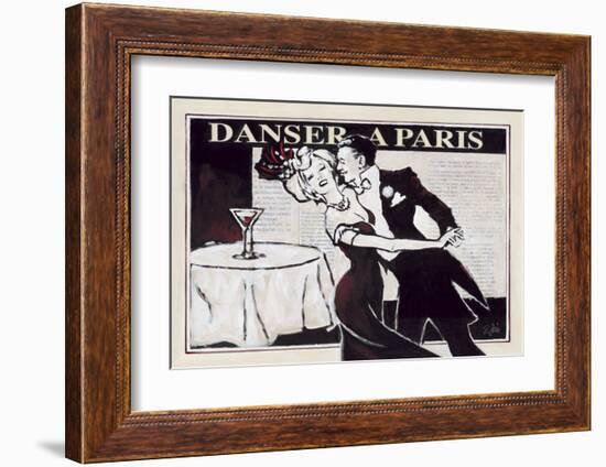 Danser à Paris with Martinis-Rene Stein-Framed Art Print