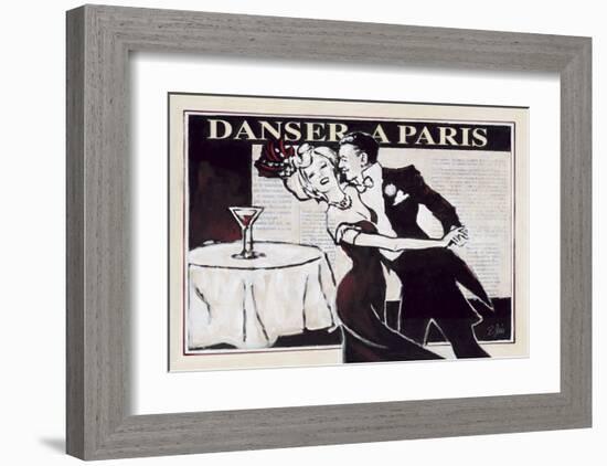 Danser à Paris with Martinis-Rene Stein-Framed Art Print