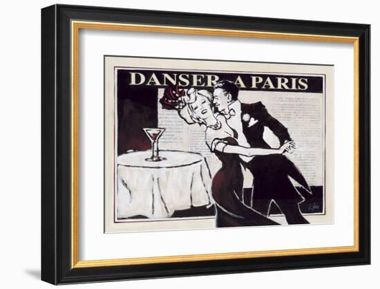 Danser à Paris with Martinis-Rene Stein-Framed Art Print