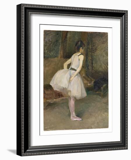 Danseuse, 1888 (Oil on Canvas)-Henri de Toulouse-Lautrec-Framed Giclee Print