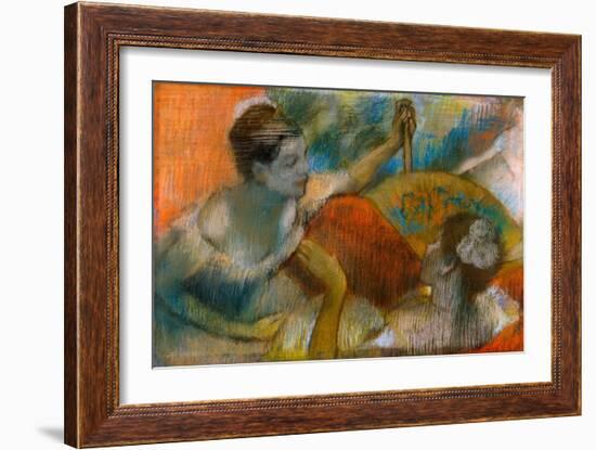 Danseuse a L'Eventail, C.1883-86-Edgar Degas-Framed Giclee Print