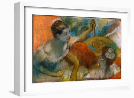 Danseuse a L'Eventail, C.1883-86-Edgar Degas-Framed Giclee Print