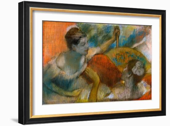 Danseuse a L'Eventail, C.1883-86-Edgar Degas-Framed Giclee Print
