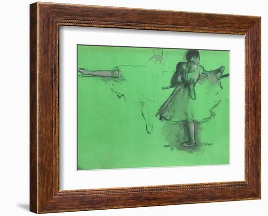 Danseuse À La Barre-Edgar Degas-Framed Collectable Print