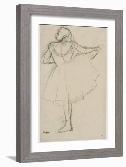 Danseuse à la barre-Edgar Degas-Framed Giclee Print