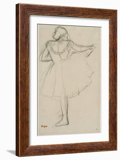 Danseuse à la barre-Edgar Degas-Framed Giclee Print