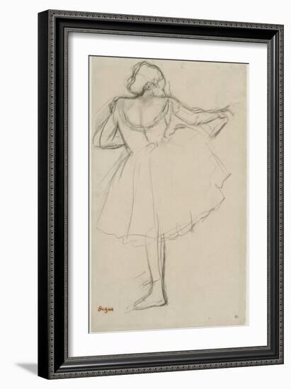 Danseuse à la barre-Edgar Degas-Framed Giclee Print