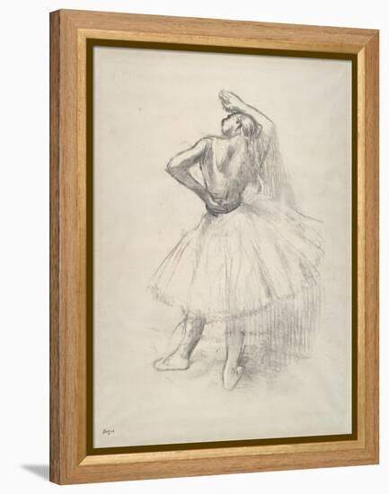 Danseuse debout, le bras droit levé , c.1891-Edgar Degas-Framed Premier Image Canvas