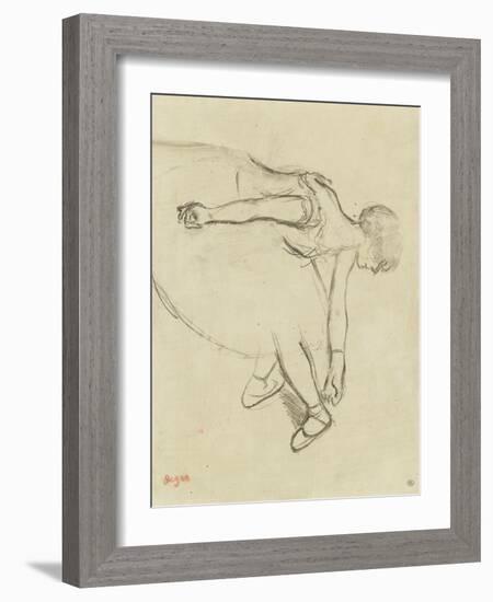 Danseuse en quatrième position-Edgar Degas-Framed Giclee Print