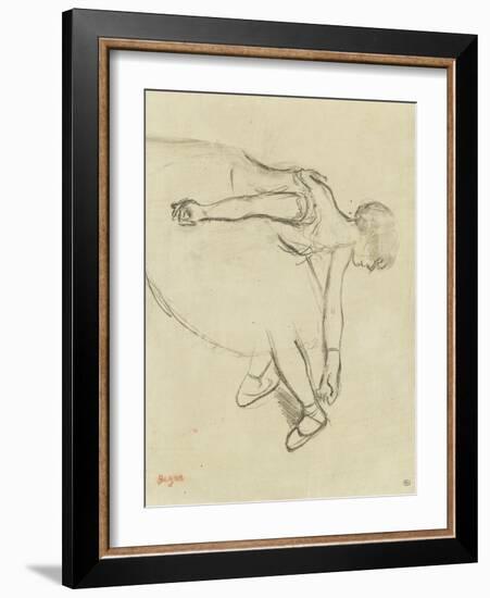 Danseuse en quatrième position-Edgar Degas-Framed Giclee Print