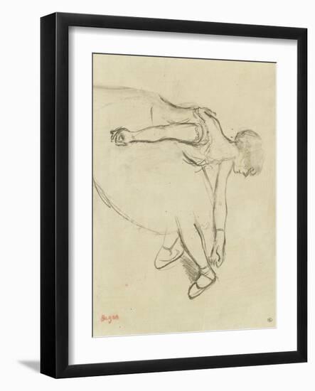 Danseuse en quatrième position-Edgar Degas-Framed Giclee Print