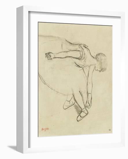 Danseuse en quatrième position-Edgar Degas-Framed Giclee Print