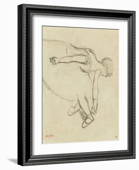 Danseuse en quatrième position-Edgar Degas-Framed Giclee Print