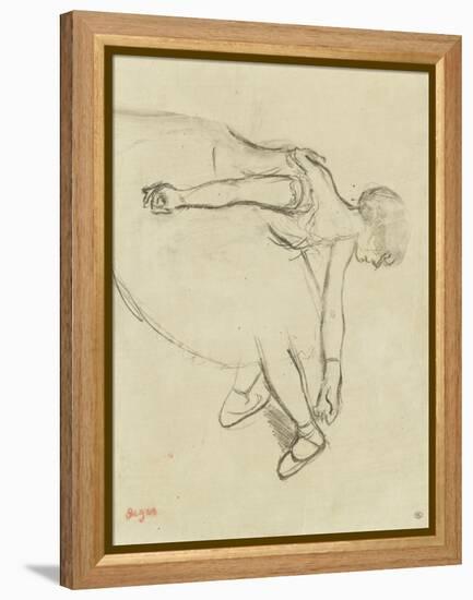 Danseuse en quatrième position-Edgar Degas-Framed Premier Image Canvas