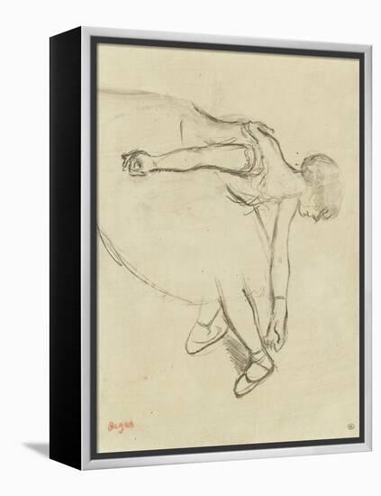 Danseuse en quatrième position-Edgar Degas-Framed Premier Image Canvas