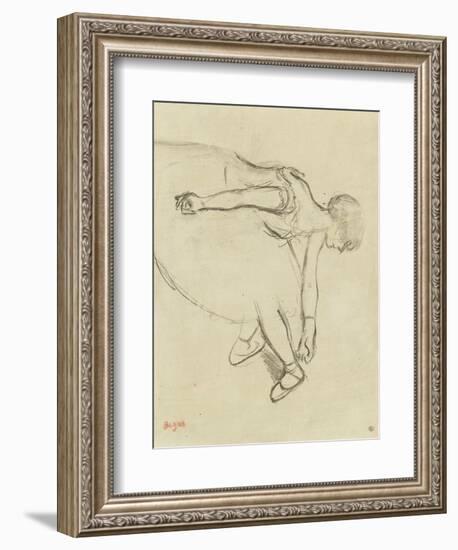 Danseuse en quatrième position-Edgar Degas-Framed Giclee Print