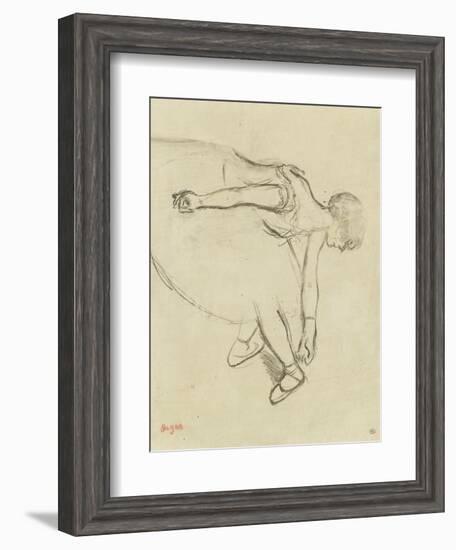 Danseuse en quatrième position-Edgar Degas-Framed Giclee Print