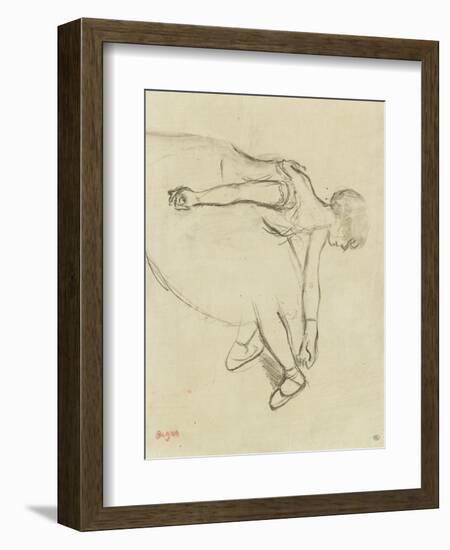 Danseuse en quatrième position-Edgar Degas-Framed Giclee Print